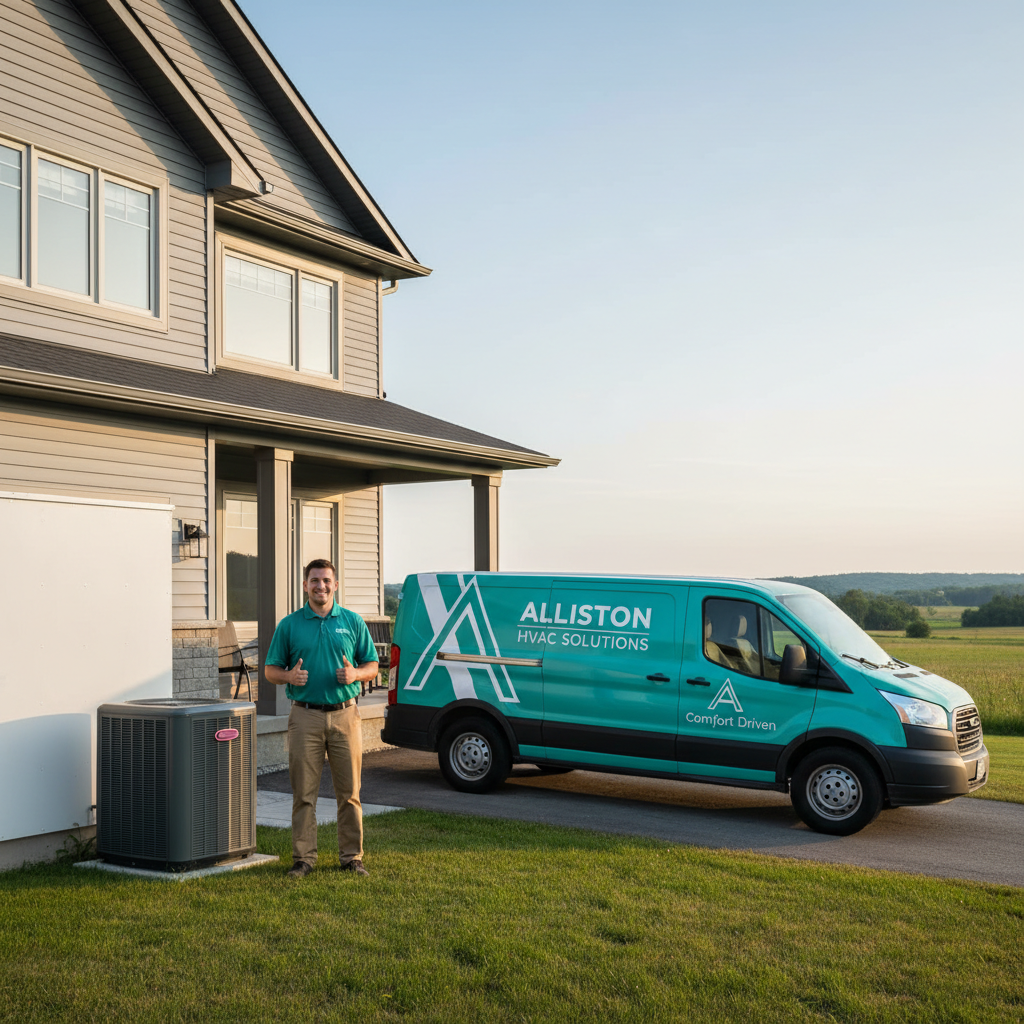 Professional HVAC technician working on heating and cooling system - Middletown Sheet Metal Ltd, HVAC contractor in Alliston, ON